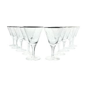 Fostoria “Bridal Belle” Set of 10 Water Glasses 6 1/4” 10oz Signed